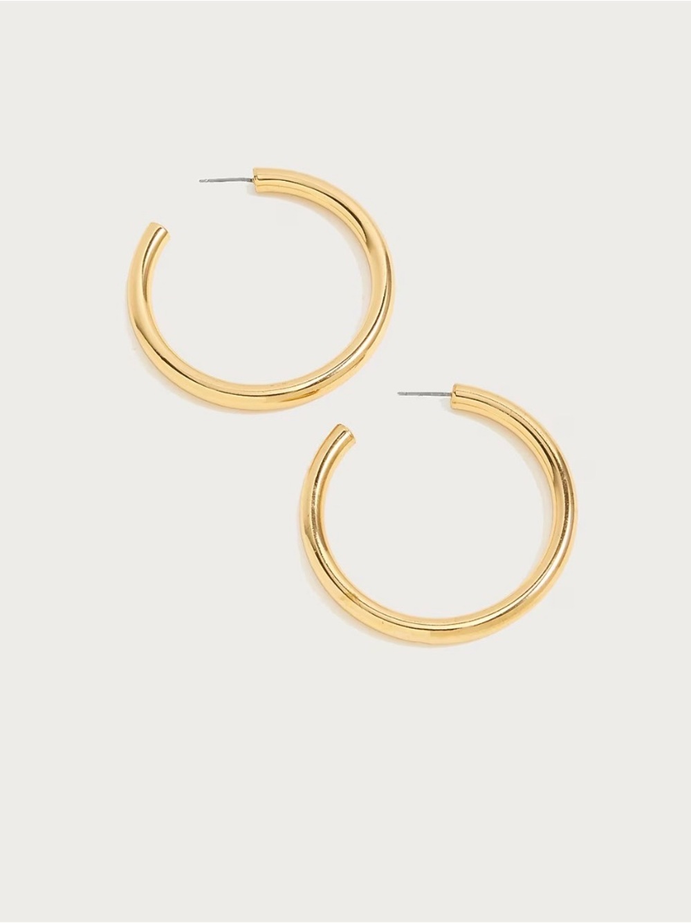 J.Crew. Womenās Gold Hoop Earrings - Classic Everyday Hoops. NWT.